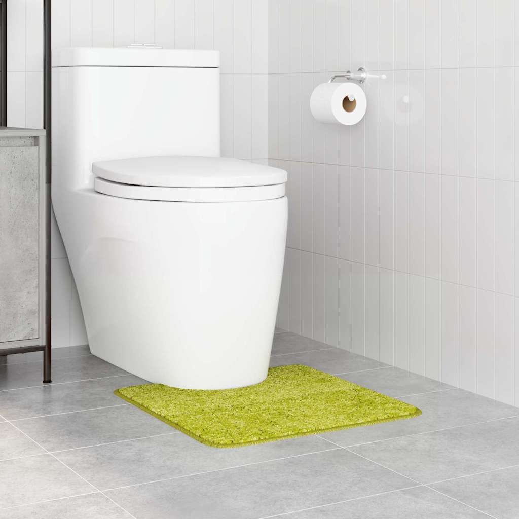 Tappeto Antiscivolo per Bagno con Taglio per Toilette Verde