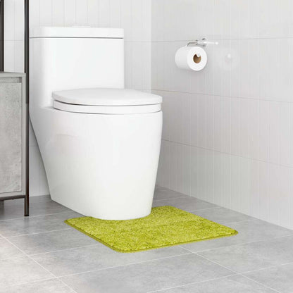 Tappeto Antiscivolo per Bagno con Taglio per Toilette Verde