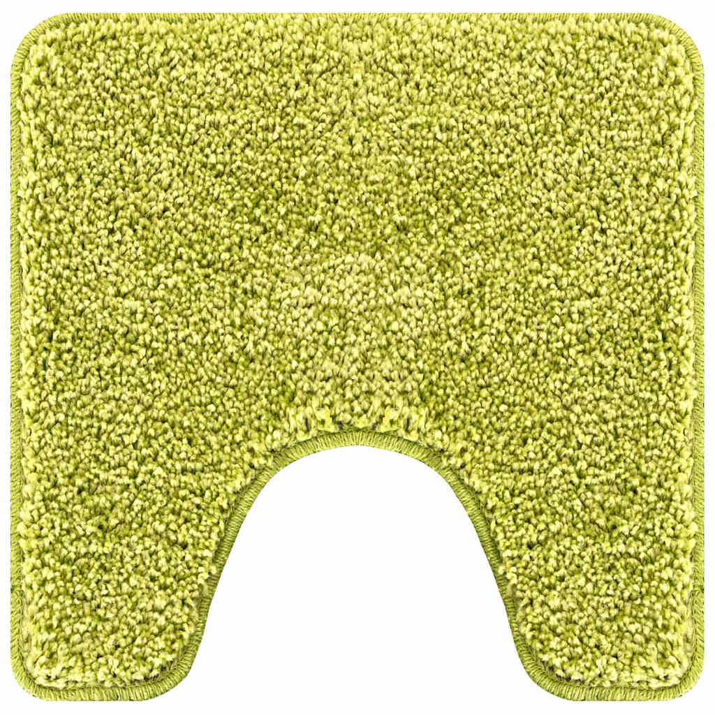 Tappeto Antiscivolo per Bagno con Taglio per Toilette Verde