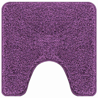 Tappeto Antiscivolo per Bagno con Taglio per Toilette Viola