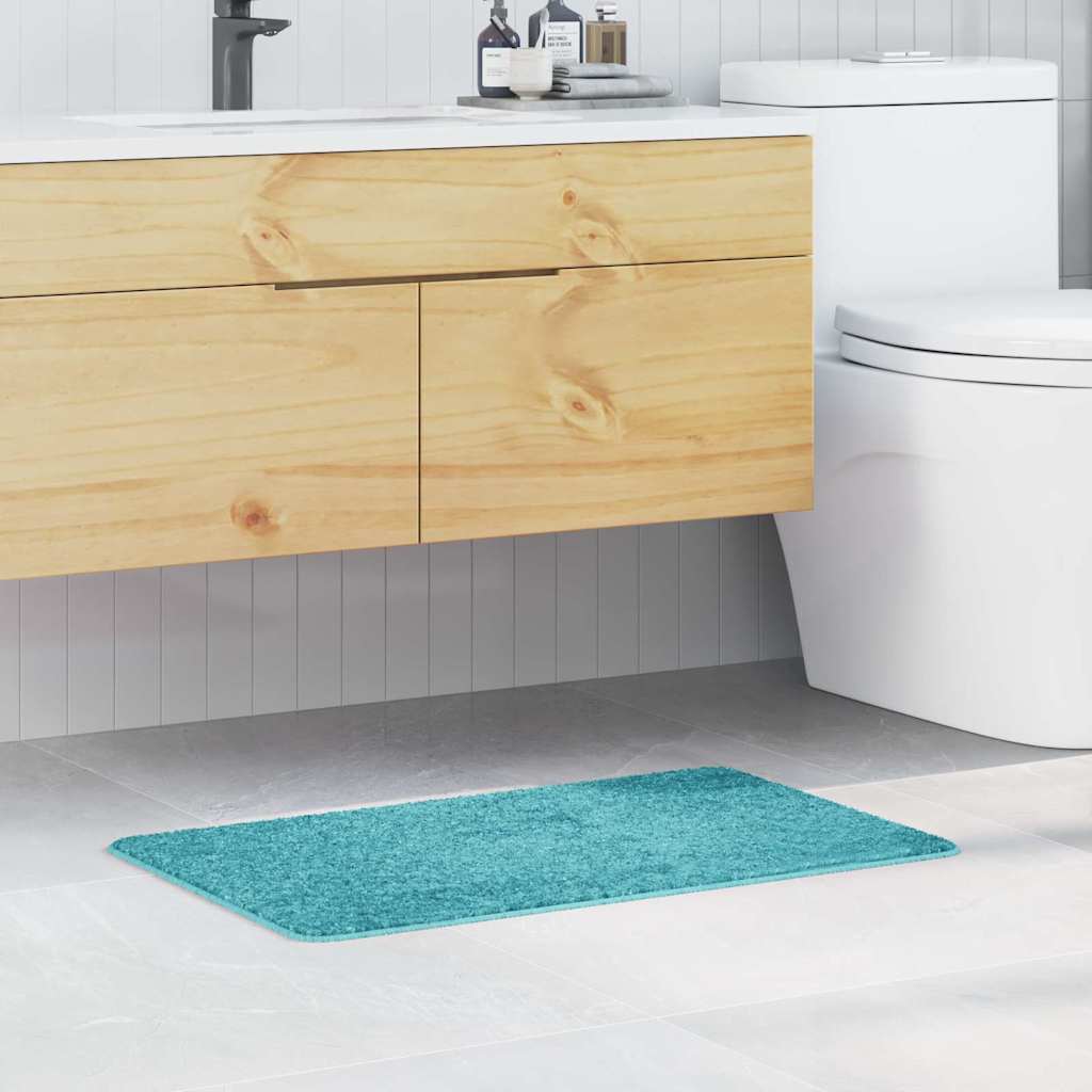 Tappetino da bagno antiscivolo Turchese 50 x 80 cm PP