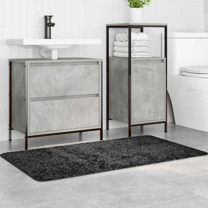 Tappetino da bagno antiscivolo Grigio scuro 70 x 120 cm PP
