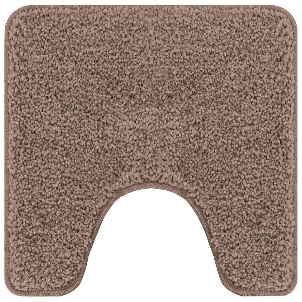Set di tappetini antiscivolo per il bagno 2 pcs Marrone PP