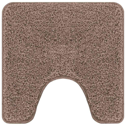 Set di tappetini antiscivolo per il bagno 2 pcs Marrone PP