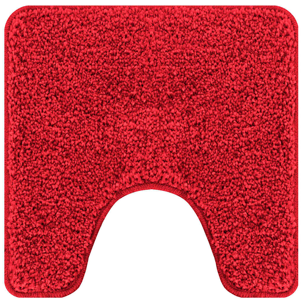Set di tappetini antiscivolo per il bagno 2 pcs Rosso PP