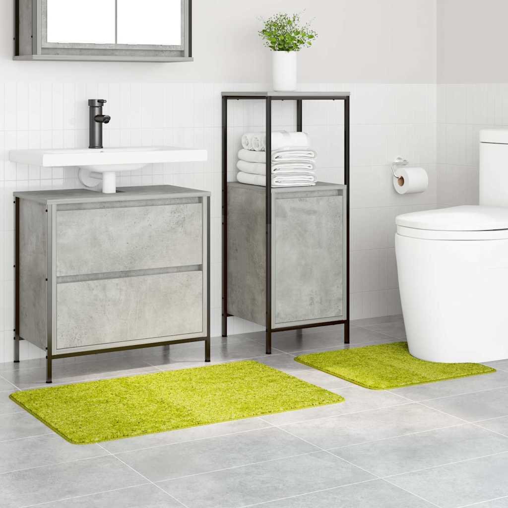 Set di tappetini antiscivolo per il bagno 2 pcs Verde PP