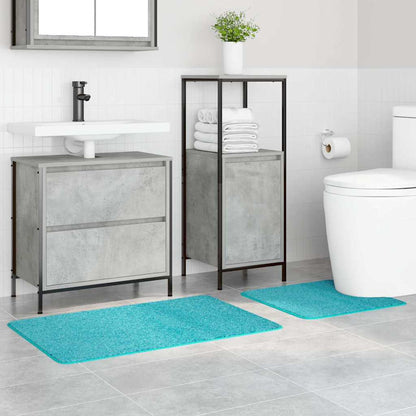 Set di tappetini antiscivolo per il bagno 2 pcs Turchese PP