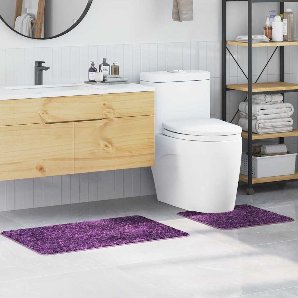 Set di tappetini antiscivolo per il bagno 2 pcs Viola PP