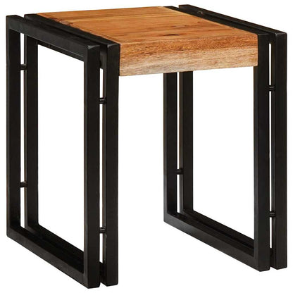 Tavolo Nesting 3 pcs Legno massello di acacia e metallo