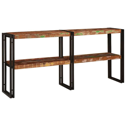 Tavolo consolle Multicolore Legno Recuperato Massello