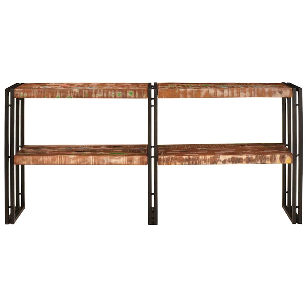 Tavolo consolle Multicolore Legno Recuperato Massello