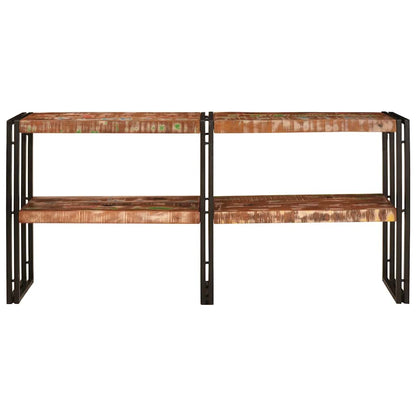 Tavolo consolle Multicolore Legno Recuperato Massello