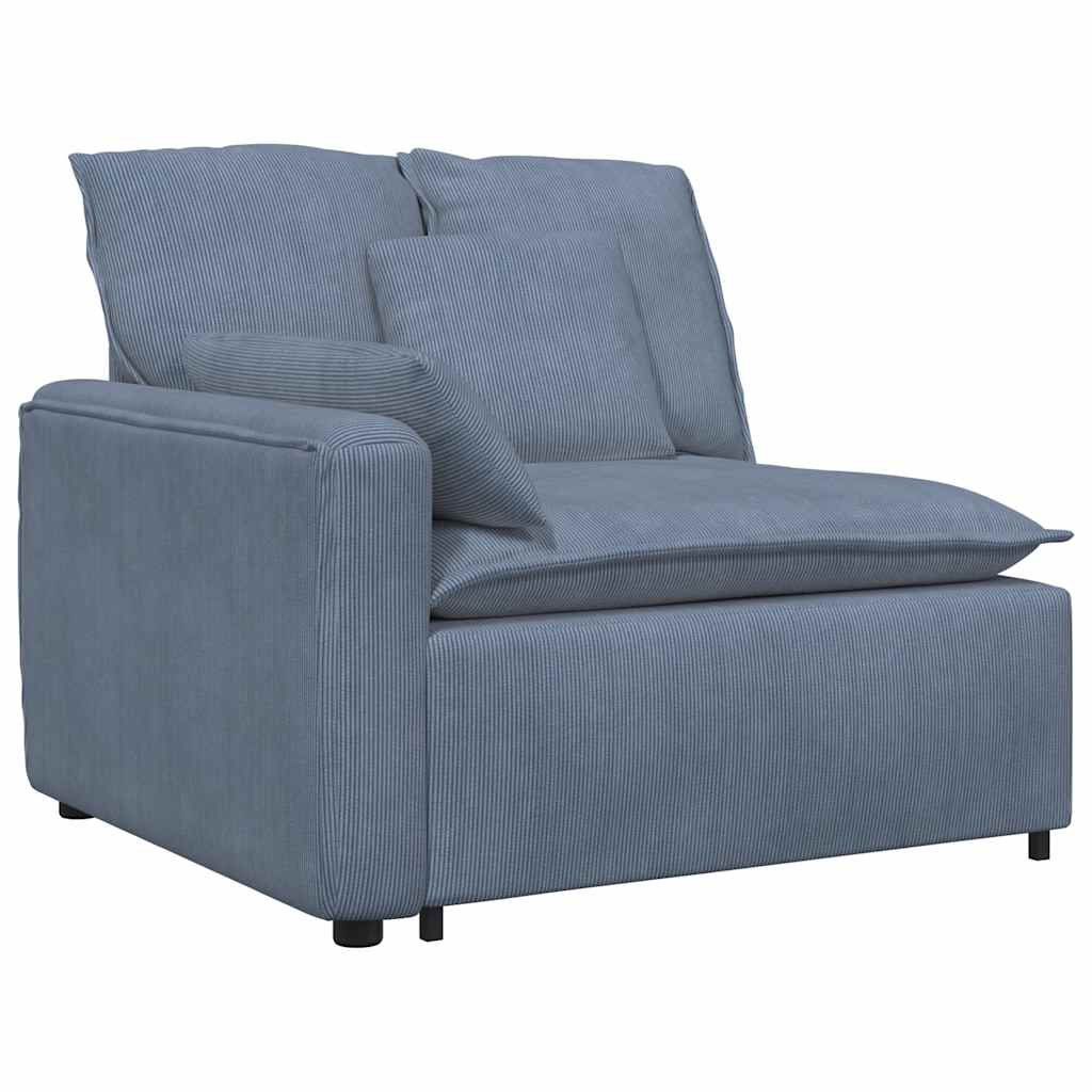Divano Modulare con Cuscini Blu