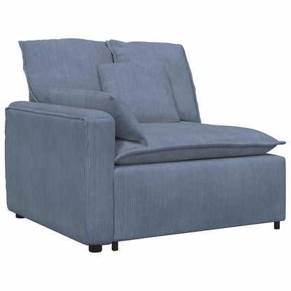 Divano Modulare con Cuscini Blu