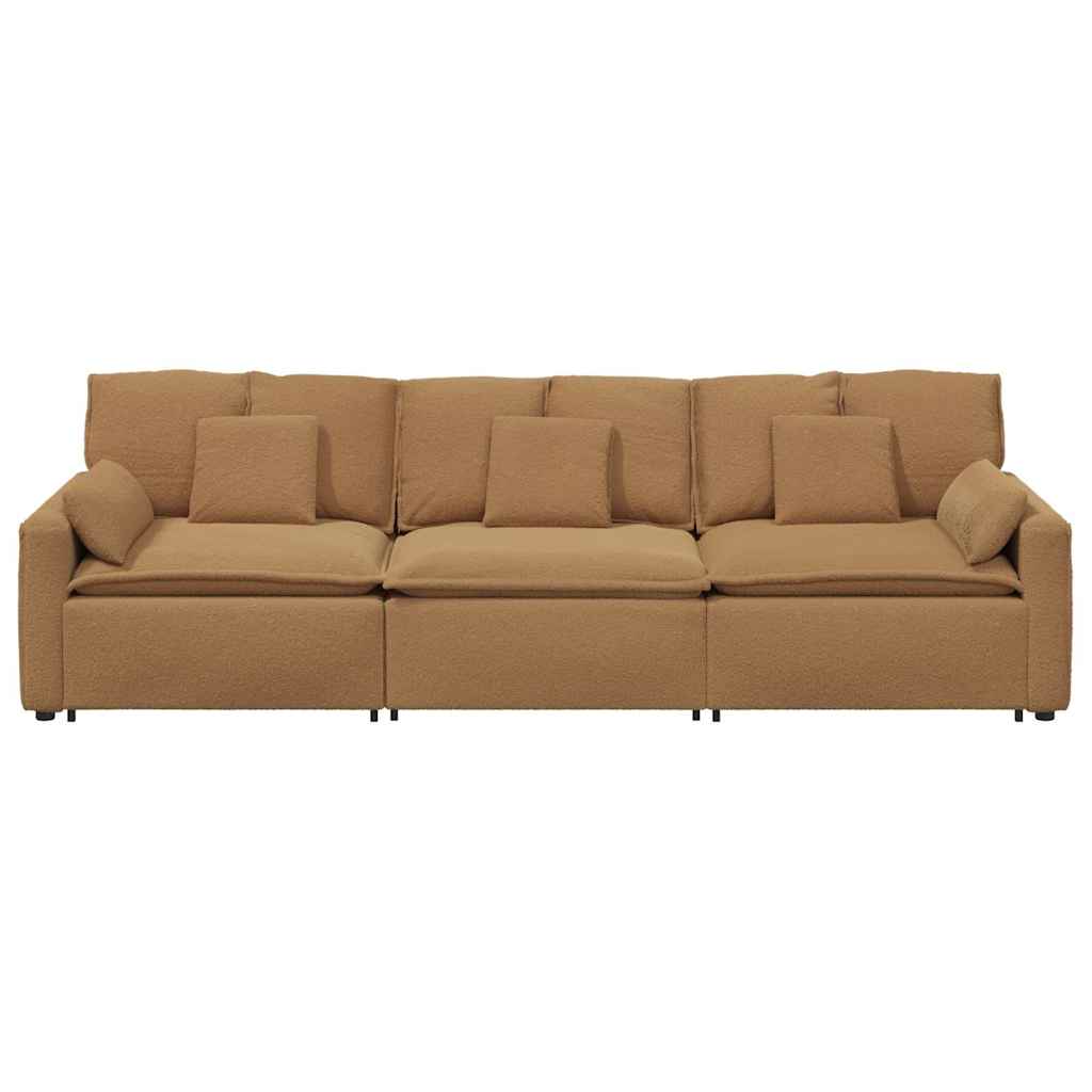 Divano Modulare con Cuscini Beige