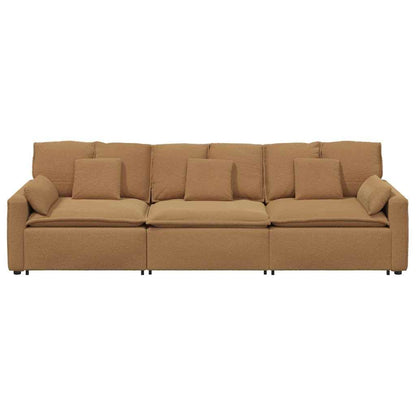 Divano Modulare con Cuscini Beige