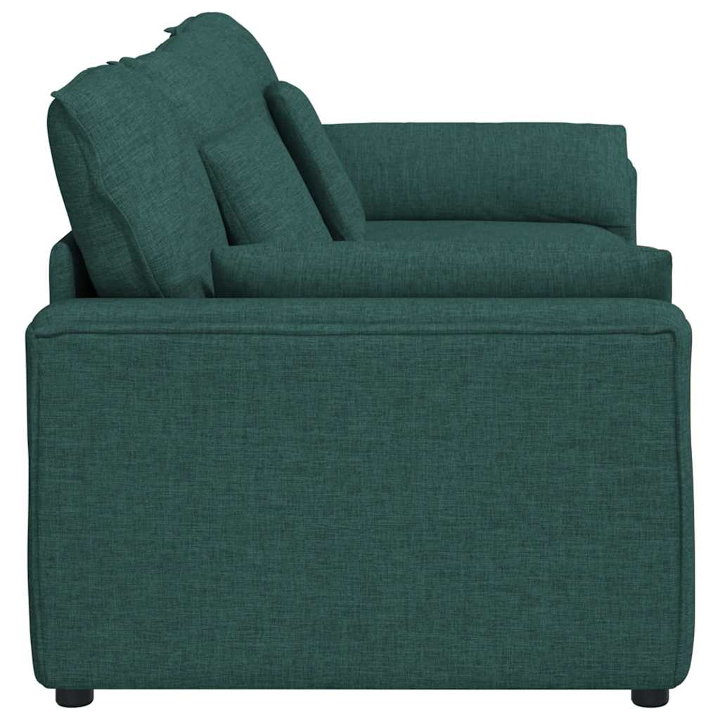 Divano Modulare con Cuscini Verde Scuro