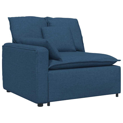 Divano Modulare con Cuscini Blu
