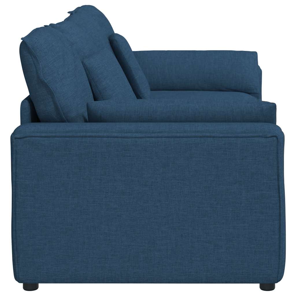 Divano Modulare con Cuscini Blu
