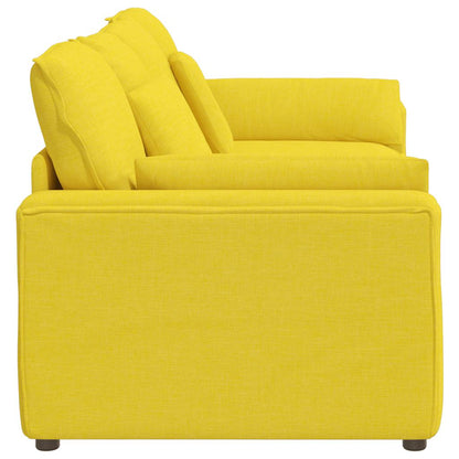 Divano Modulare con Cuscini Giallo Chiaro
