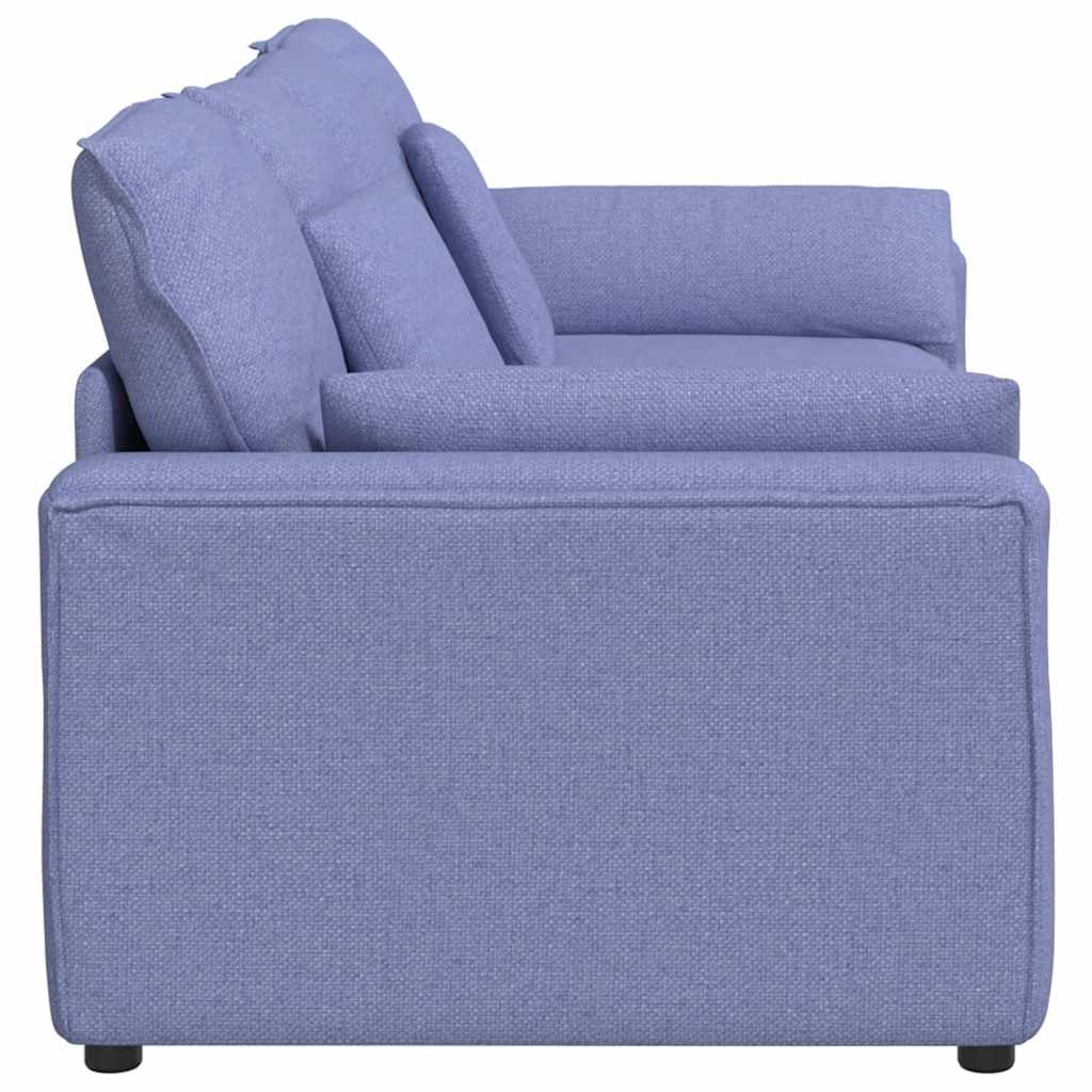 Divano Modulare con Cuscini Jeans Blu