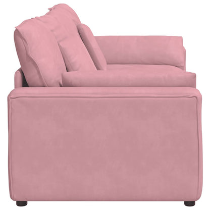 Divano Modulare con Cuscini Rosa