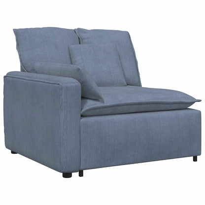 Divano Modulare con Cuscini Blu