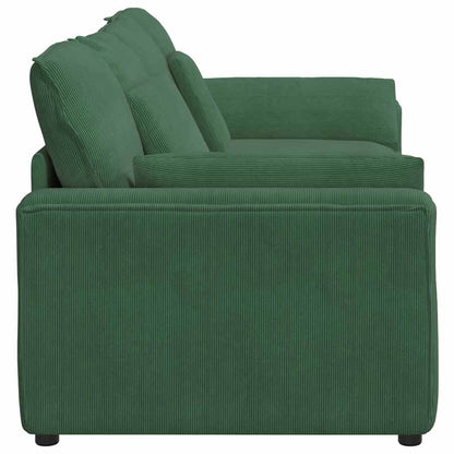 Divano Modulare con Cuscini Verde Scuro