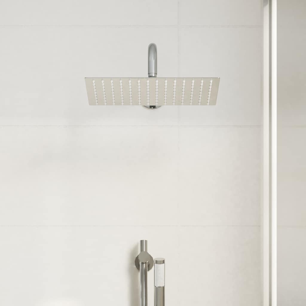 Testa Doccia a Pioggia Acciaio Inox 304 30x20 cm Rettangolare