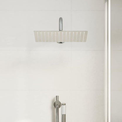 Testa Doccia a Pioggia Acciaio Inox 304 30x20 cm Rettangolare