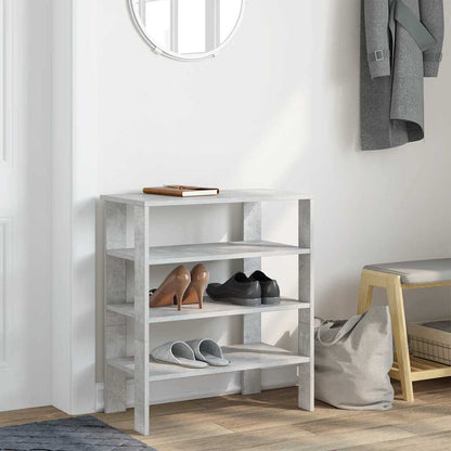 Scarpiera Grigio Cemento 61x32x70 cm in Legno Multistrato