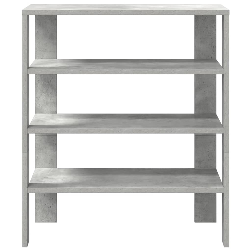 Scarpiera Grigio Cemento 61x32x70 cm in Legno Multistrato