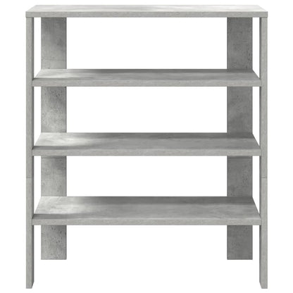 Scarpiera Grigio Cemento 61x32x70 cm in Legno Multistrato