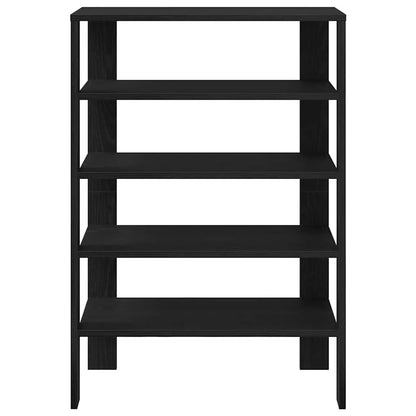 Scarpiera Nera 61x32x87,5 cm in Truciolato