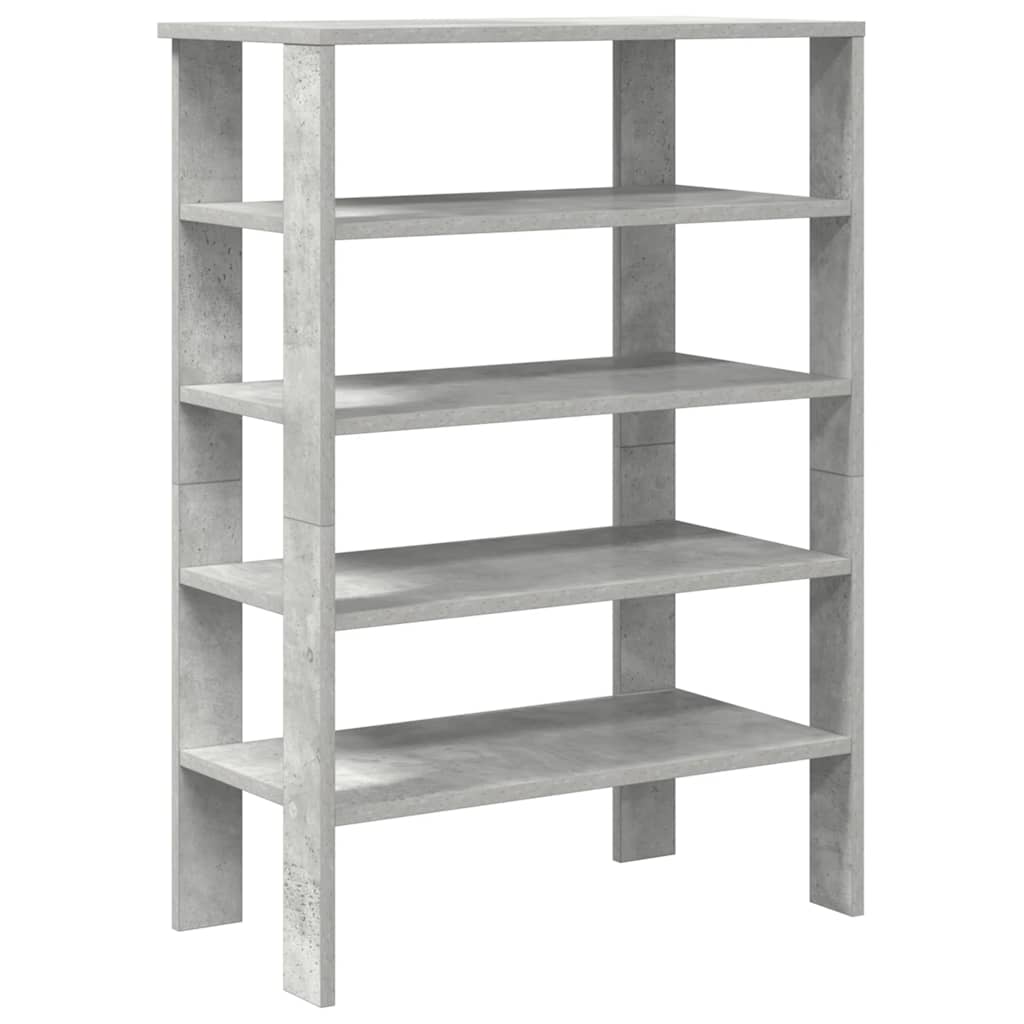 Scarpiera Grigio Cemento 61x32x87,5 cm in Legno Multistrato