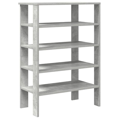 Scarpiera Grigio Cemento 61x32x87,5 cm in Legno Multistrato