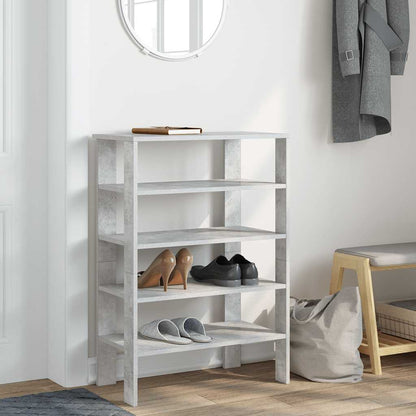 Scarpiera Grigio Cemento 61x32x87,5 cm in Legno Multistrato