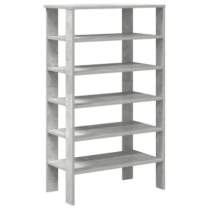 Scarpiera Grigio Cemento 61x32x105 cm in Truciolato