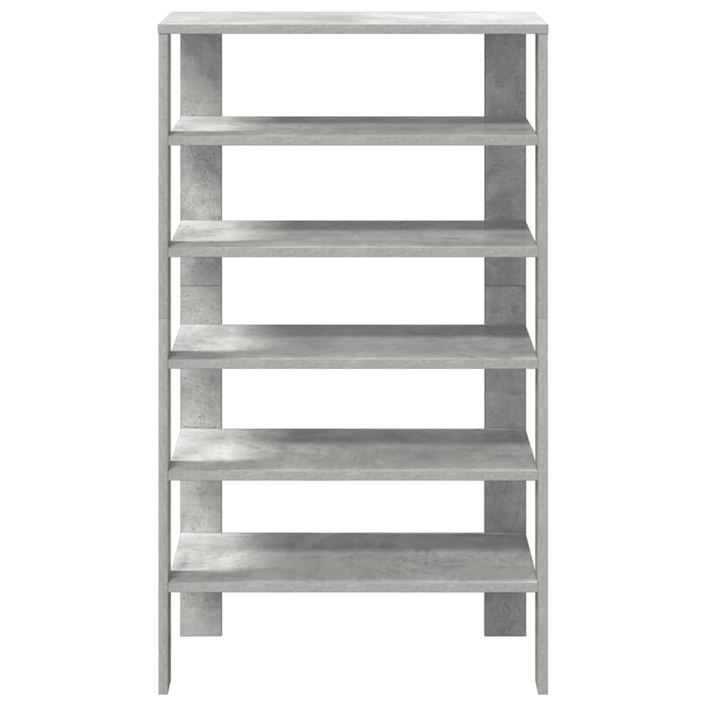 Scarpiera Grigio Cemento 61x32x105 cm in Truciolato