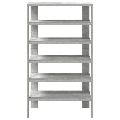 Scarpiera Grigio Cemento 61x32x105 cm in Truciolato