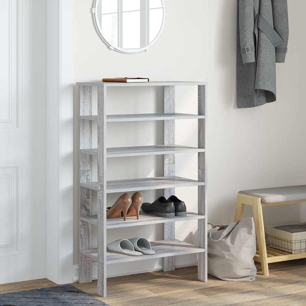 Scarpiera Grigio Sonoma 61x32x105 cm in Truciolato