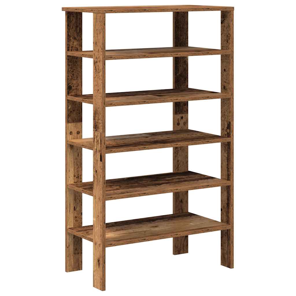 Scarpiera Legno Antico 61x32x105 cm in Truciolato