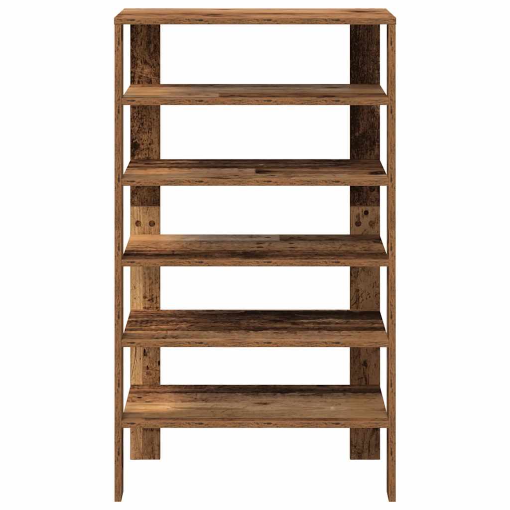 Scarpiera Legno Antico 61x32x105 cm in Truciolato