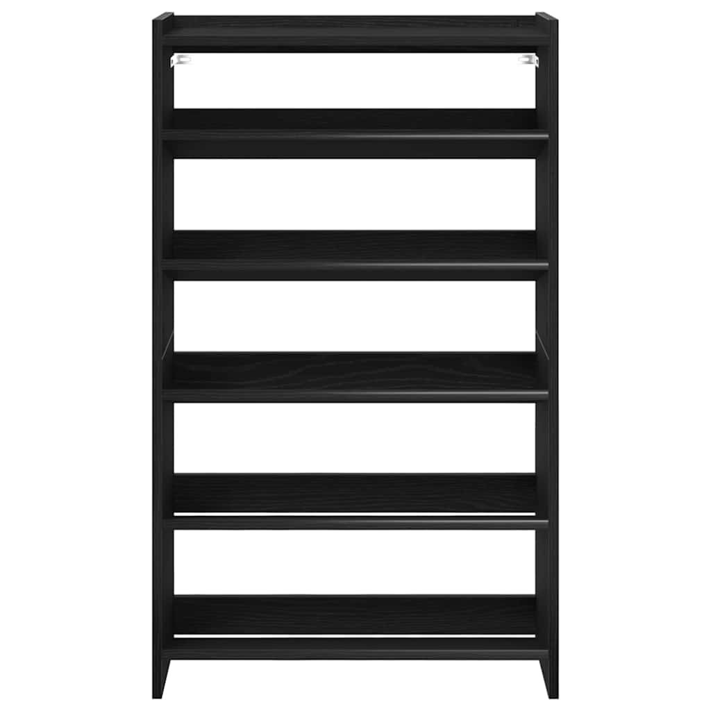 Scarpiera Nera 60x25x100 cm in Truciolato