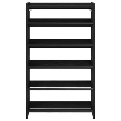 Scarpiera Nera 60x25x100 cm in Truciolato