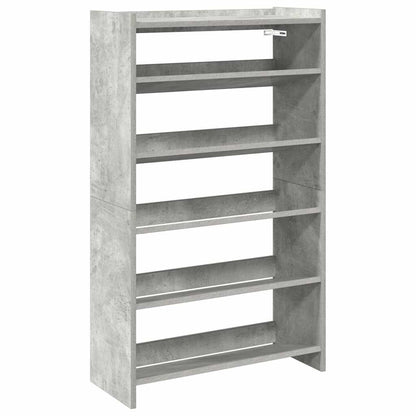 Scarpiera Grigio Cemento 60x25x100 cm in Truciolato