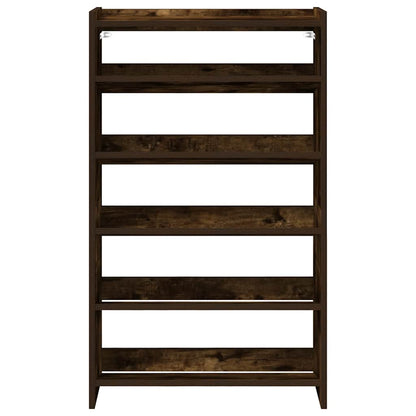Scarpiera Rovere Fumo 60x25x100 cm in Legno Multistrato