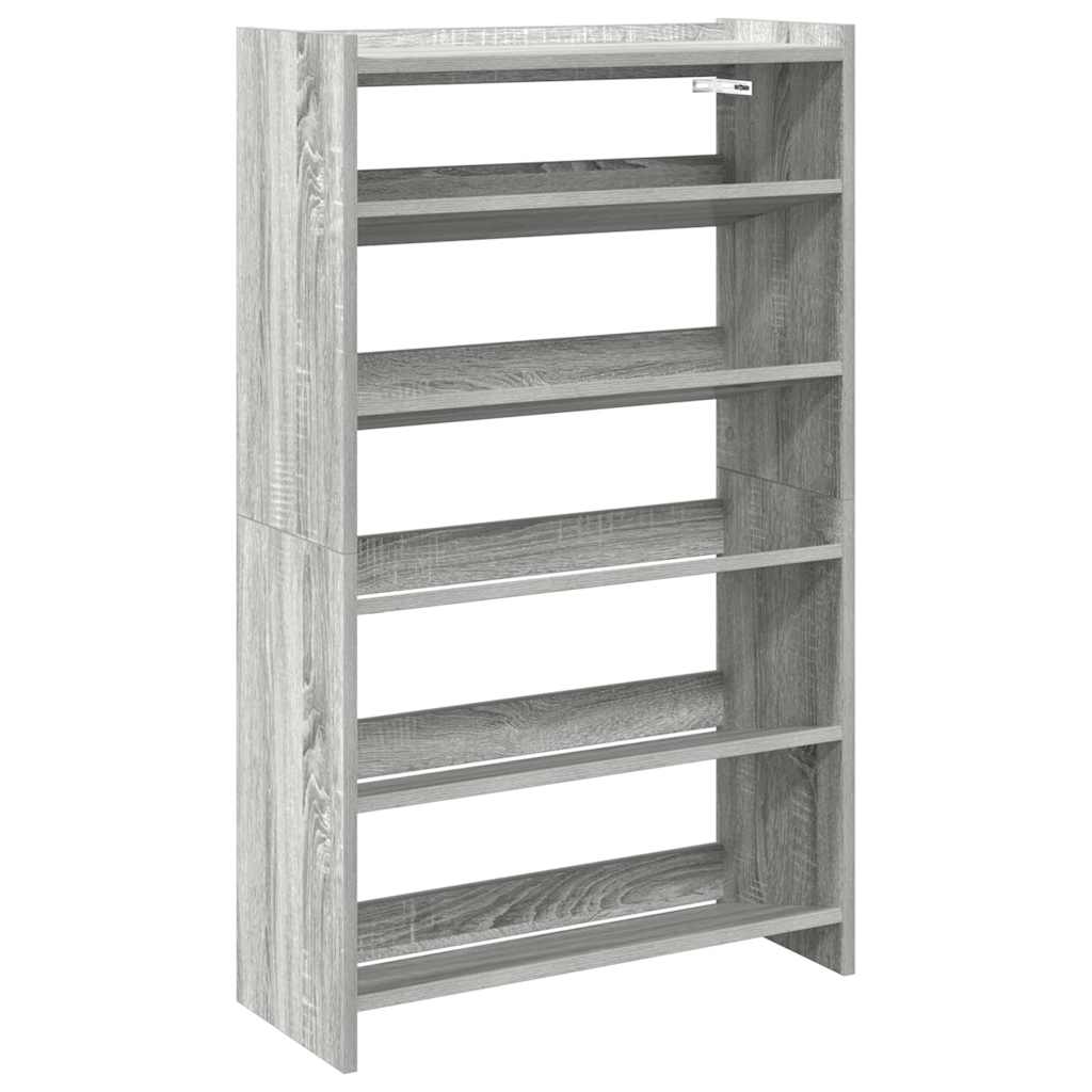 Scarpiera Grigio Sonoma 60x25x100 cm in Truciolato