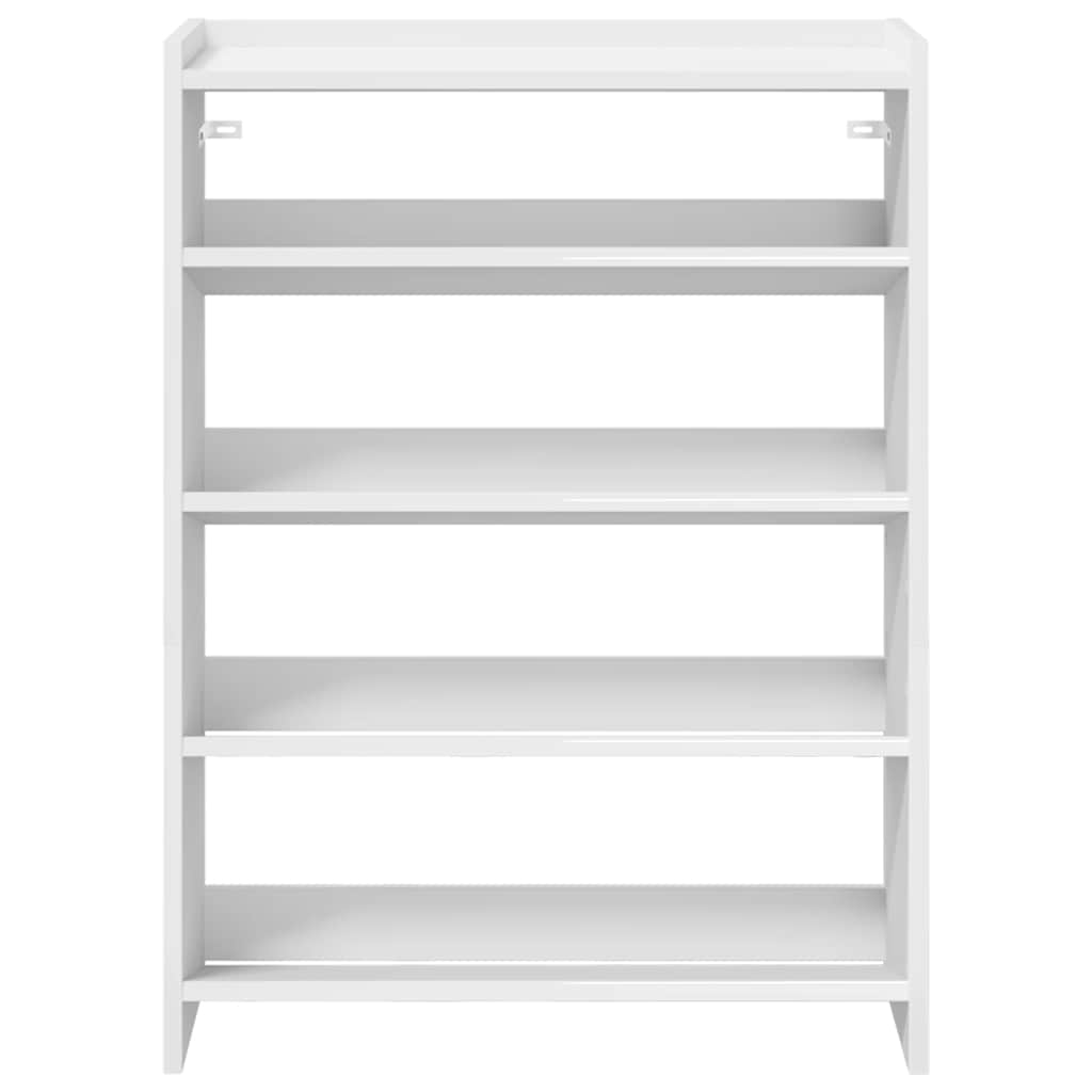 Scarpiera Bianca 60x25x81 cm in Legno Multistrato