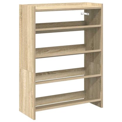 Scarpiera Rovere Sonoma 60x25x81 cm in Legno Multistrato